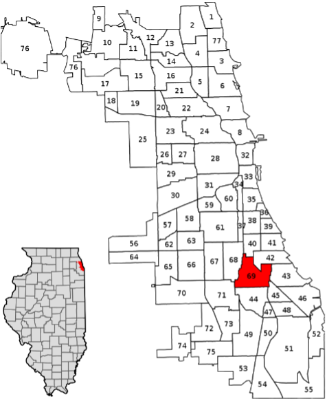 Image 1: Map of Chicago, Neighborhood #69