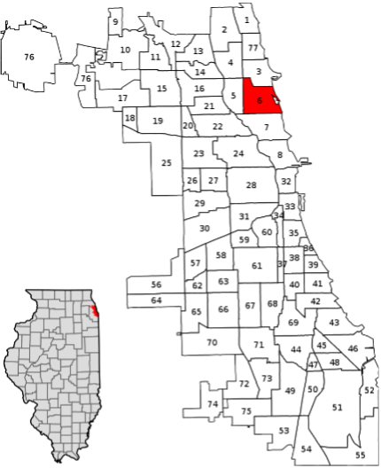 Image 3: Map of Chicago, Neighborhood #6